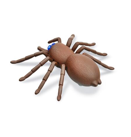 Remote Control Electric Spider Toy Animal Tidy Simulation Spider Simulation Animal Eyes Will Glow Puzzle Early Education Toys: Brown