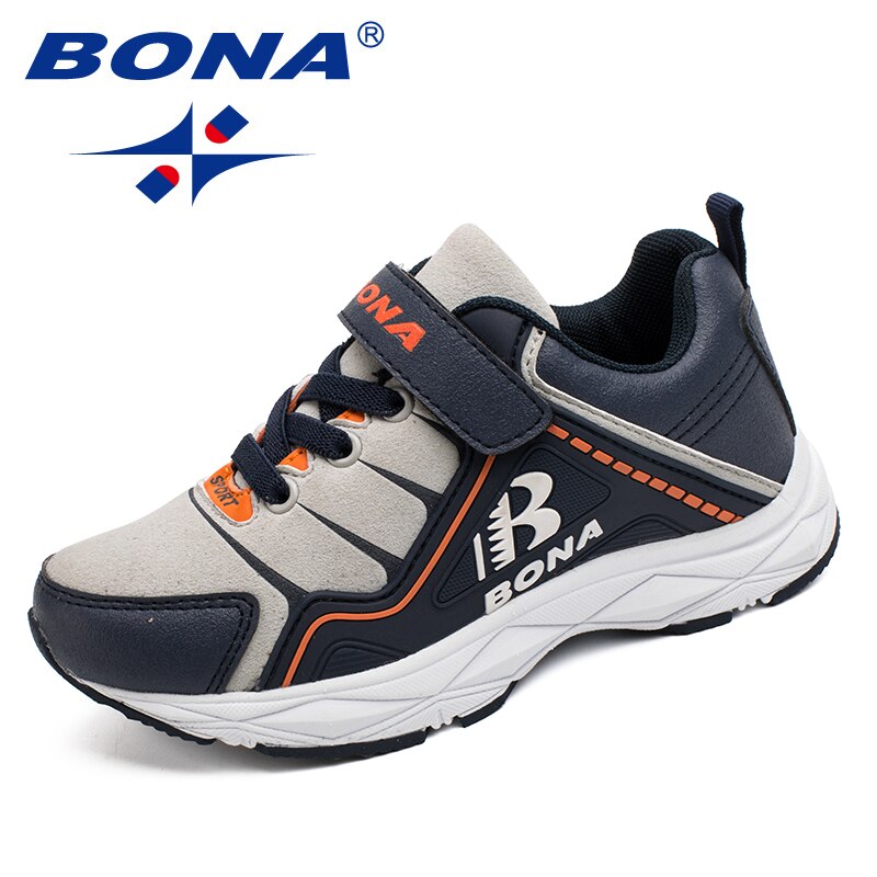 Bona Stijl Kinderen Casual Schoenen Klittenband Jongens Schoenen Synthetische Meisjes Schoenen Comfortabele Kids Sneakers Snelle