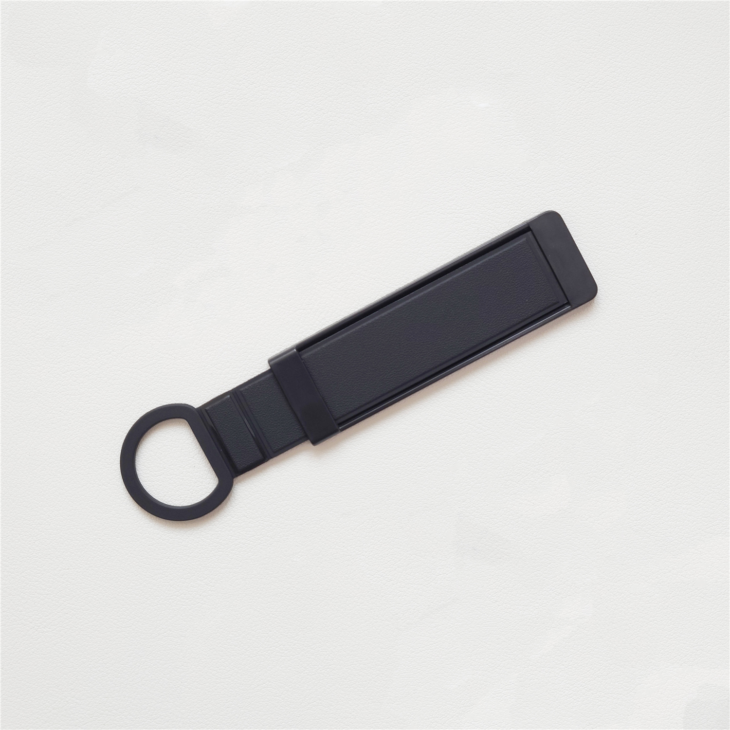 Riem Band Vinger Houder Voor Mobiele Telefoon Universele Bureau Beugel Zelfklevende Sticker Telescopische Sling Hang Handgreep: Black