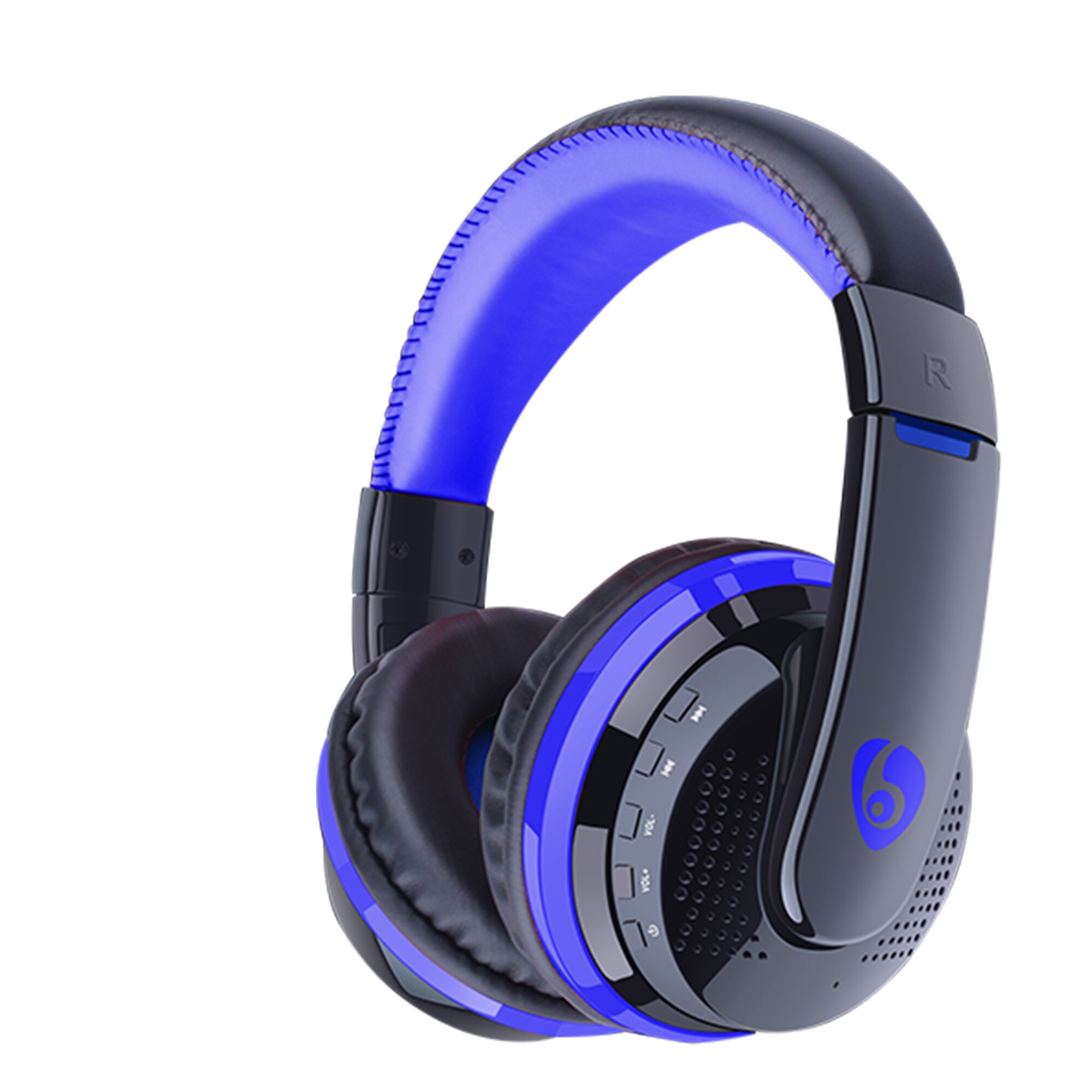 MX666 Wireless Bluetooth Stereo Gaming Headphones OVleng Built-in Microphone Support FM Card 3.5mm Cable Headset for PC