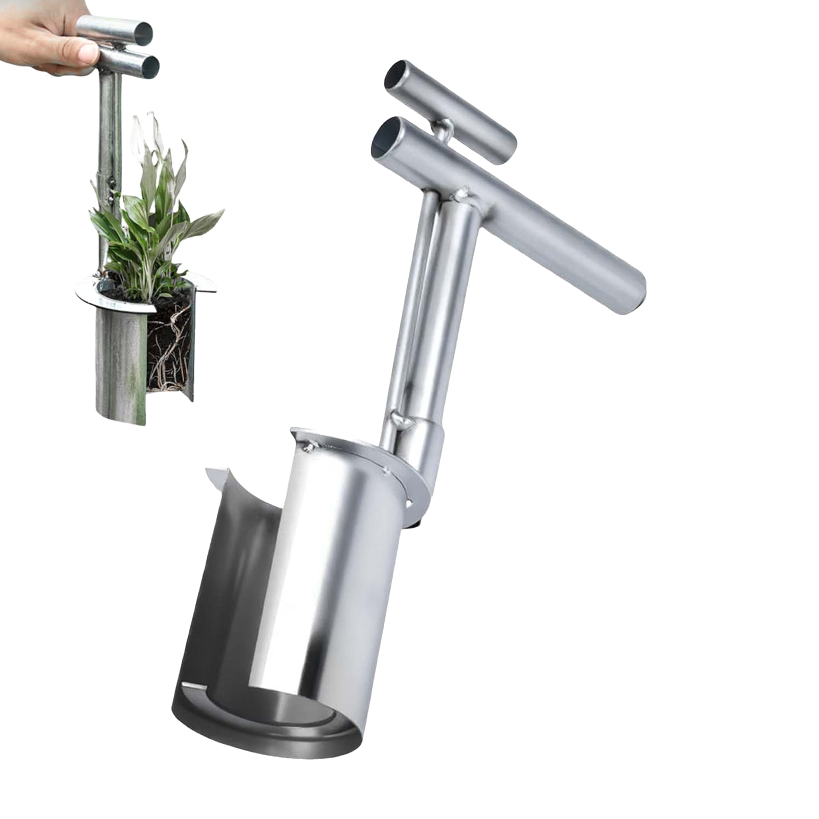 Herramienta de trasplante de plantas, trasplantador de plántulas de árboles frutales y plantas para plantar narcisos de tulipán, cebollas Dahlias