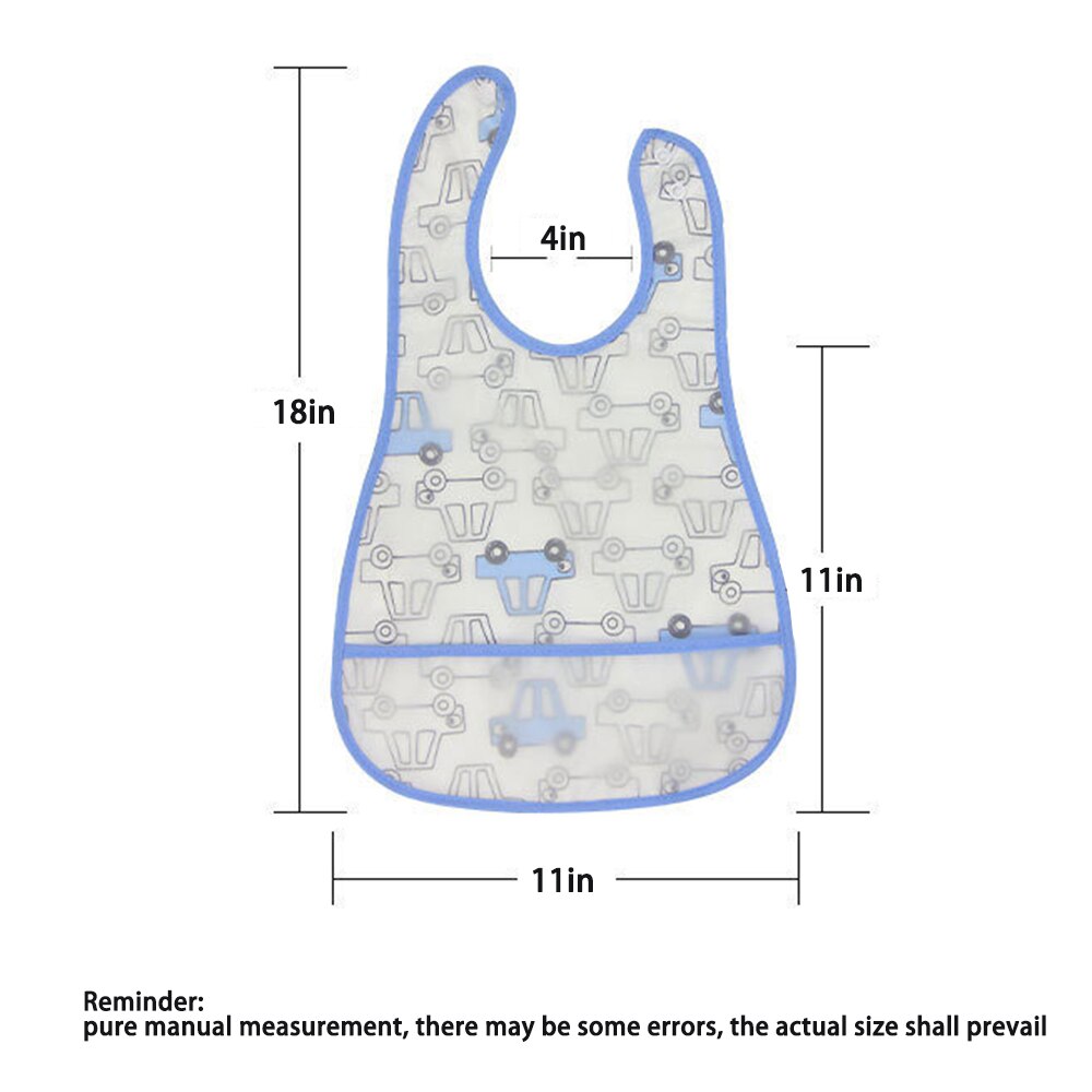 Bibs EVA Waterproof Adjustable Lunch Feeding Bibs Cartoon Feeding Cloth Children Apron Babador Bandana