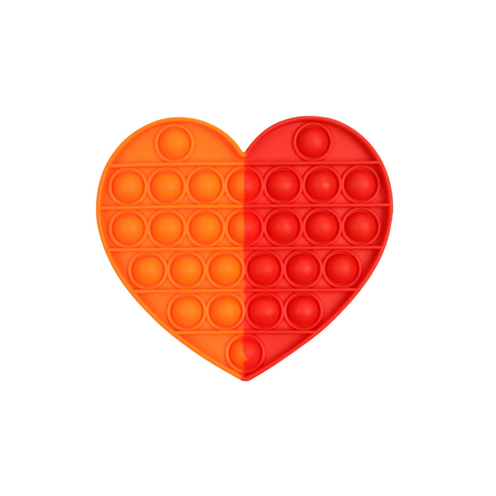 Rainbow Love Bubble Sensory Toy Squeeze Stress Reliever Hand Toys: 12