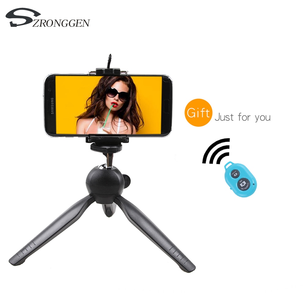 YT-228 YUNTENG 228 Mini Tripod+Phone Holder Clip Desktop Tripod For SLR/Digital Camera with remote control