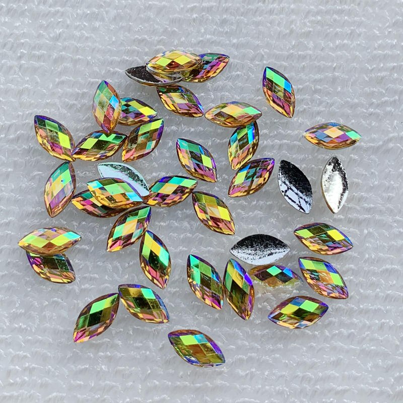 120 Stuks Paard Eye/Resin Strass Ab Kristal Is Gebruikt Als Accessoires Voor Kleding Tas Handwerk Decoratie En Nail art: B032.