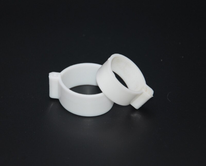50pcs Poultry Mark Tag, Chicken Leg Rings , Easy to Use Dia ,25mm ring chicks rings hens ring duck Goose rings: white