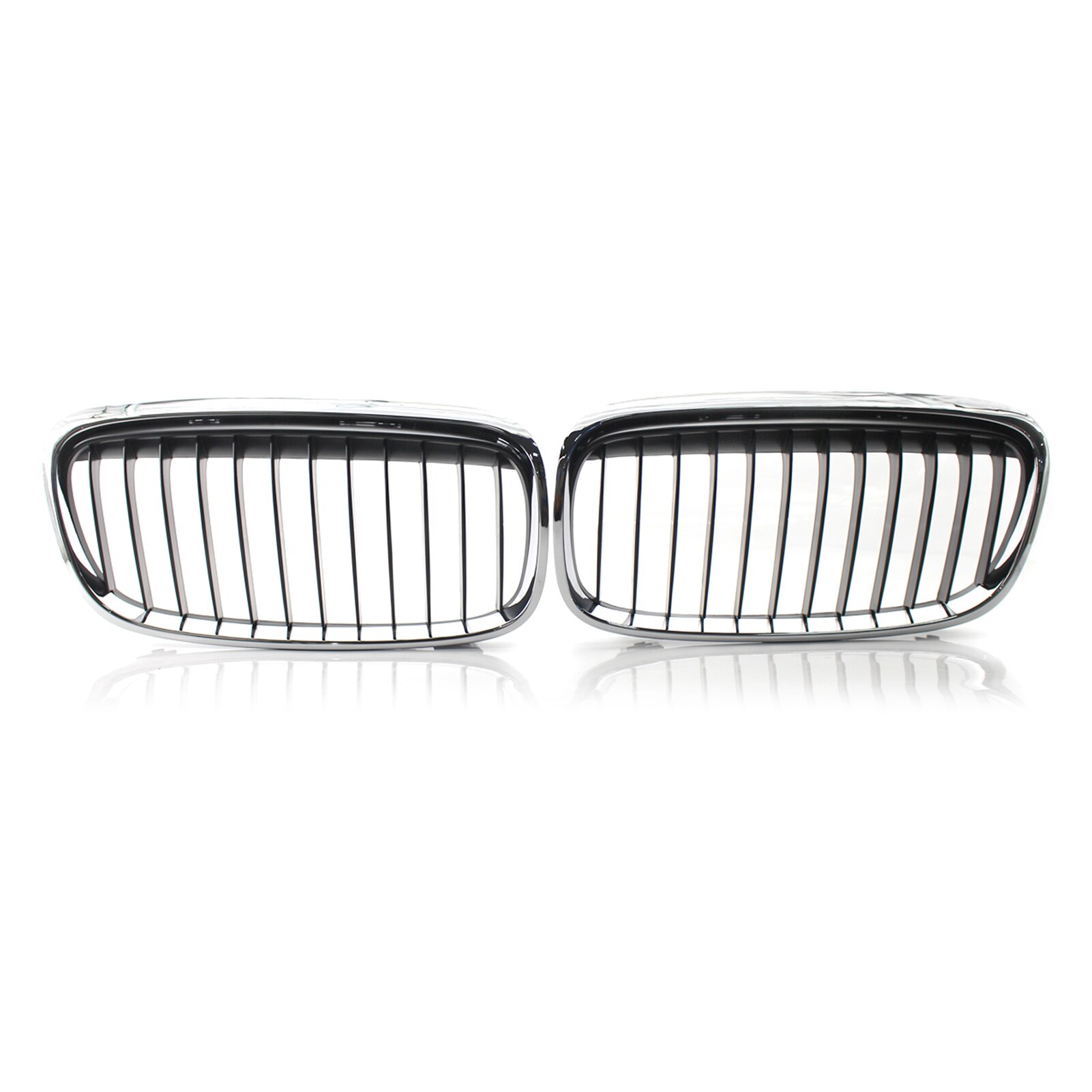 1 par coche rejillas rejilla delantera ovoide doble parrillas brillo reemplazo negro para BMW F45