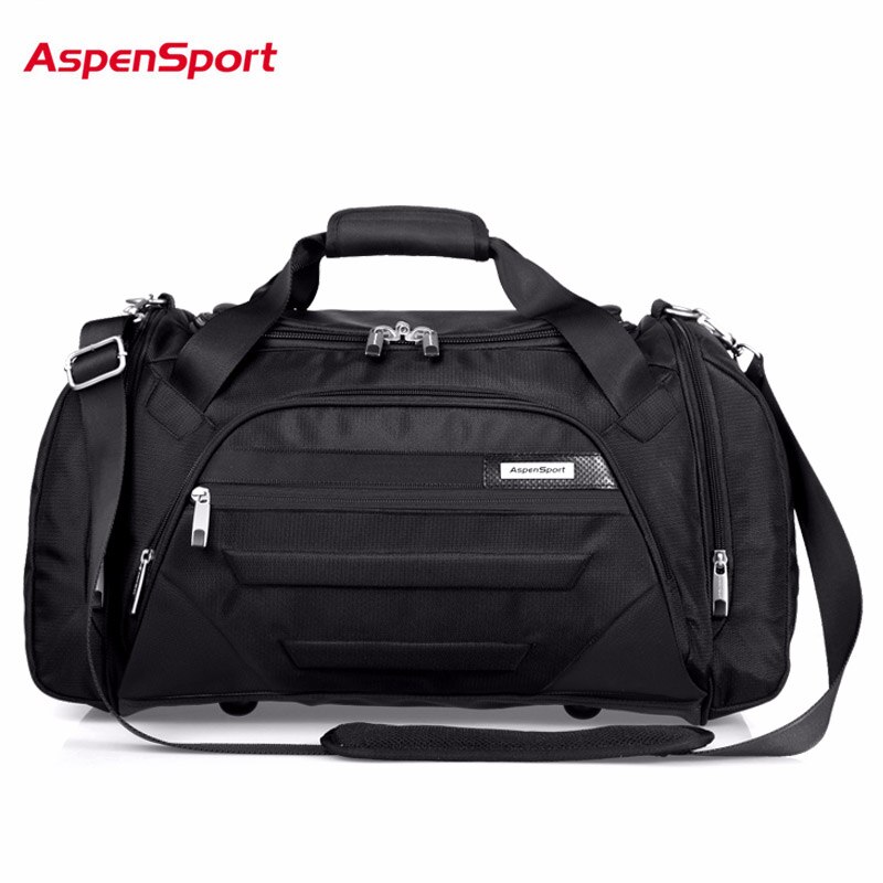 AspenSport Men Waterproof Weekend Bags Travel Luggage Nylon Duffle Bags Trip Handbag Large Bag Carry-on hand bag: Default Title