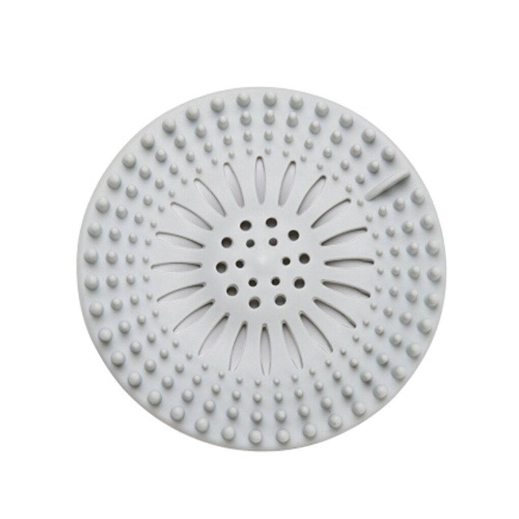 TPR évier égout filtre sol Drain crépine eau cheveux bouchon bain receveur douche couverture cuisine salle de bain Anti sabot: Gris clair