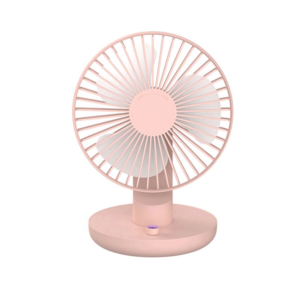 Oscillating Low Noise Smart Home Portable Handheld Multi-function Mini Fan Battery Operated Table Fan with Adjustable Head: PK