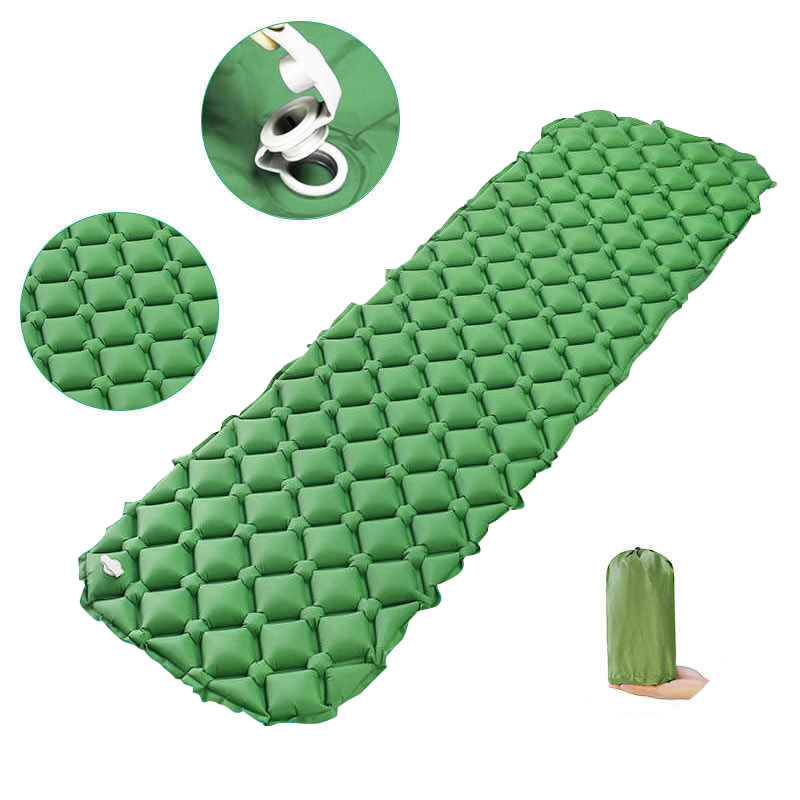 Colchoneta inflable ultraligera para acampar, colchón de aire mate, para senderismo, trekking, cama plegable portátil de viaje, almohadilla para dormir