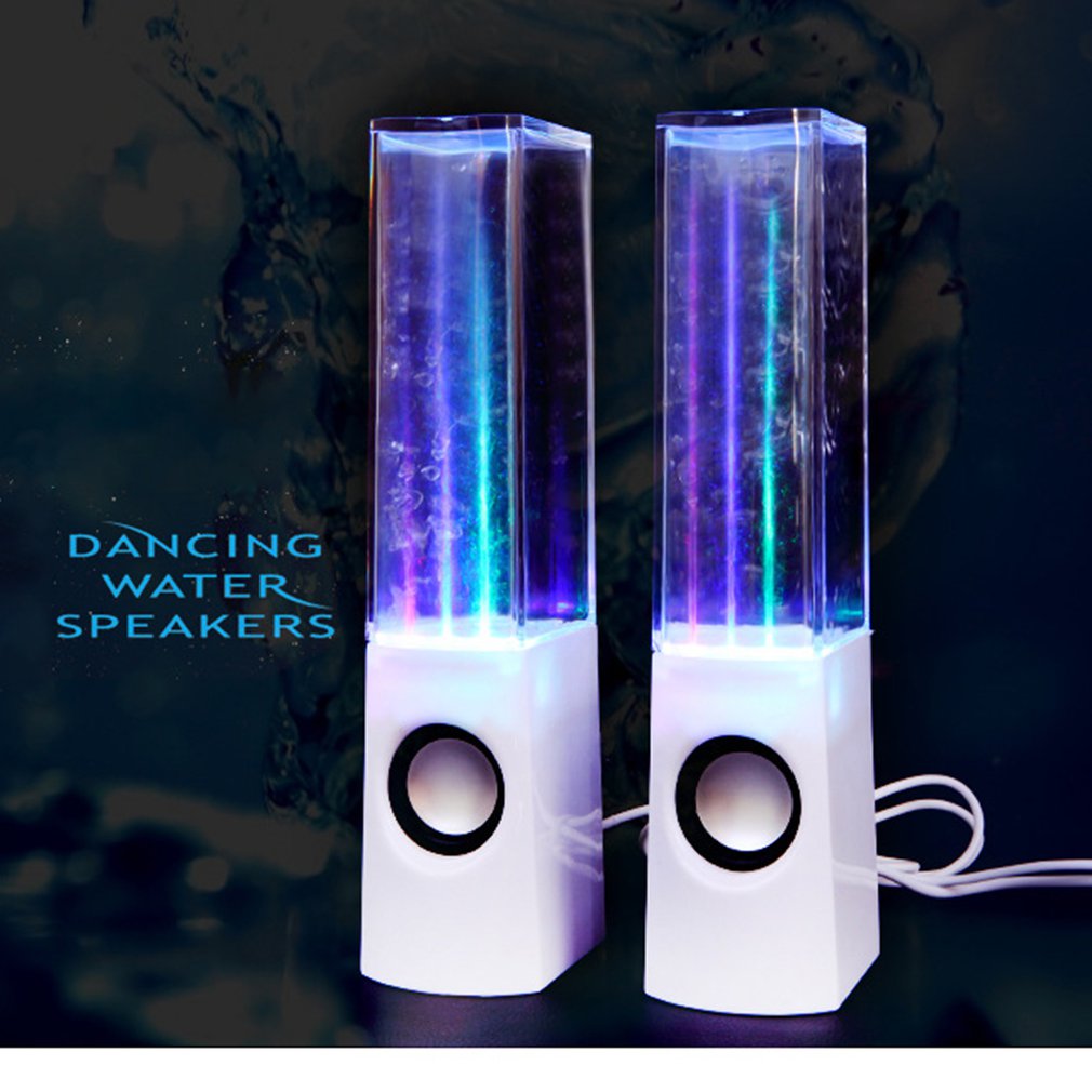 Lumière LED danse haut-parleurs d'eau musique fontaine lumière haut-parleurs pour PC ordinateur Portable téléphone Portable bureau stéréo eau danse haut-parleur