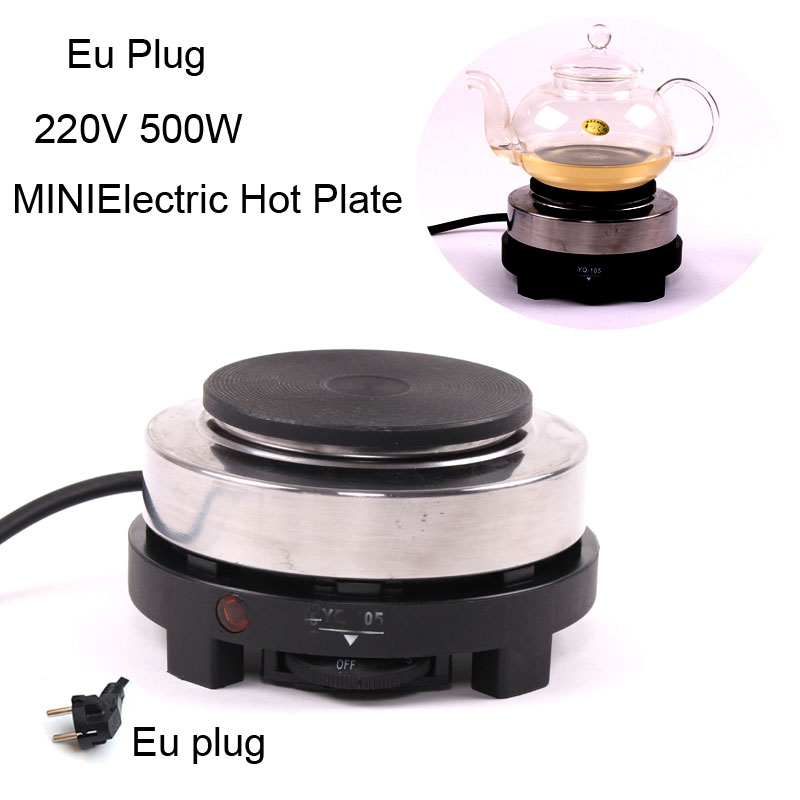 MINI Electric Moka Stove Oven Cooker Multifunction Coffee Heater Mocha Heating Plate Water Cafe Milk Burner 500W EU