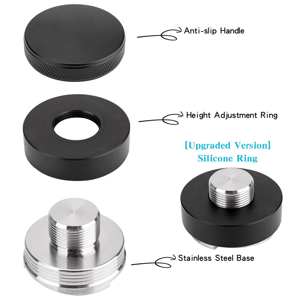 51/53/58mm 304 Acero inoxidable distribuidor de café Gadgets Accesorios de café Espresso Tampers de mano