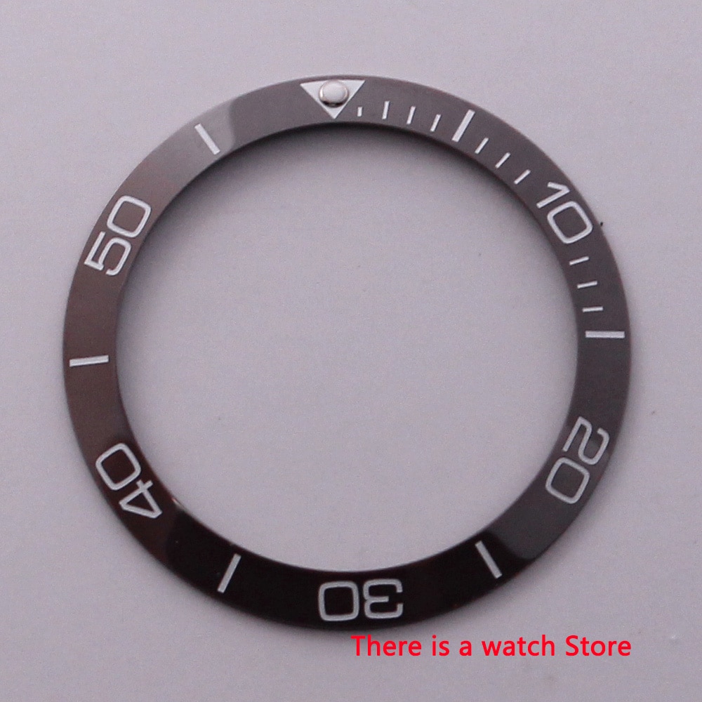 38mm blue ceramic bezel insert luminous dot fit 40mm watch case Automatic men's watch: NO2