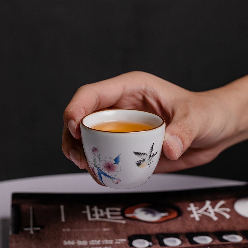 Chinese Tea set Ceramic Portable Teapot Set Outdoor Travel Gaiwan Tea Cups of Tea Ceremony Teacup Fine