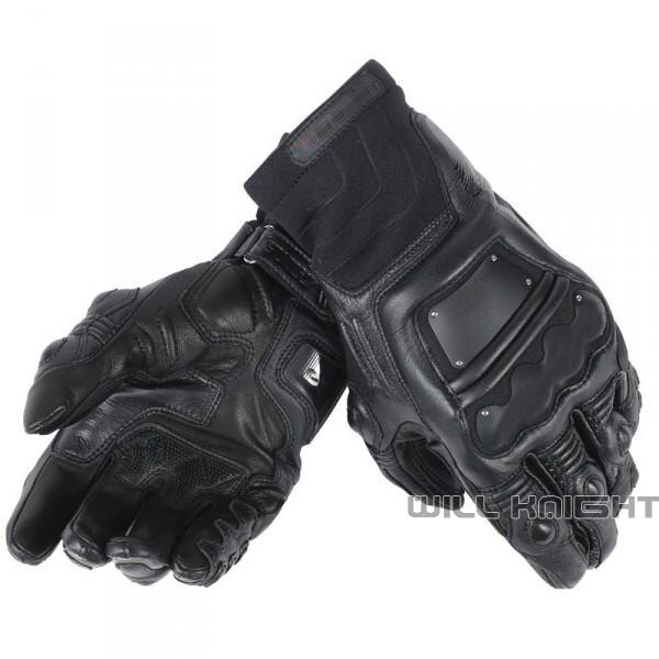 Race Pro Motorcycle Gloves Moto M1 Racing Motorbike Traveling Short Leather Gloves: Black / XL