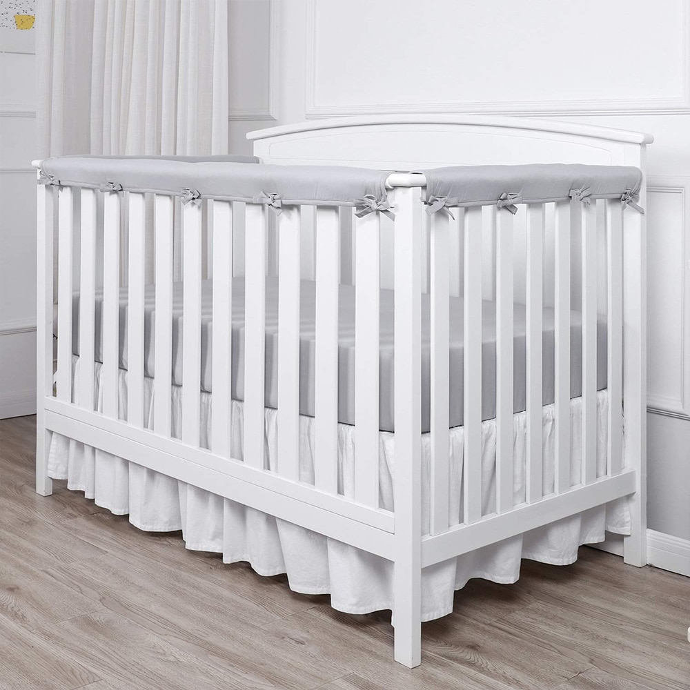 Amortecedor para cama de bebês com 3 tamanhos, forro e amortecedor para cama de bebê recém-nascido em algodão, cores sólidas, decoração de quarto de bebê