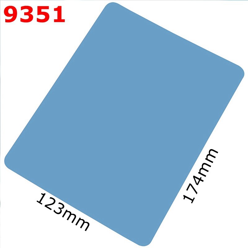 Deli 9531-9534 A5 A5 Writing pad plastic writing board blue red yellow color boards: 174x123mm-Blue