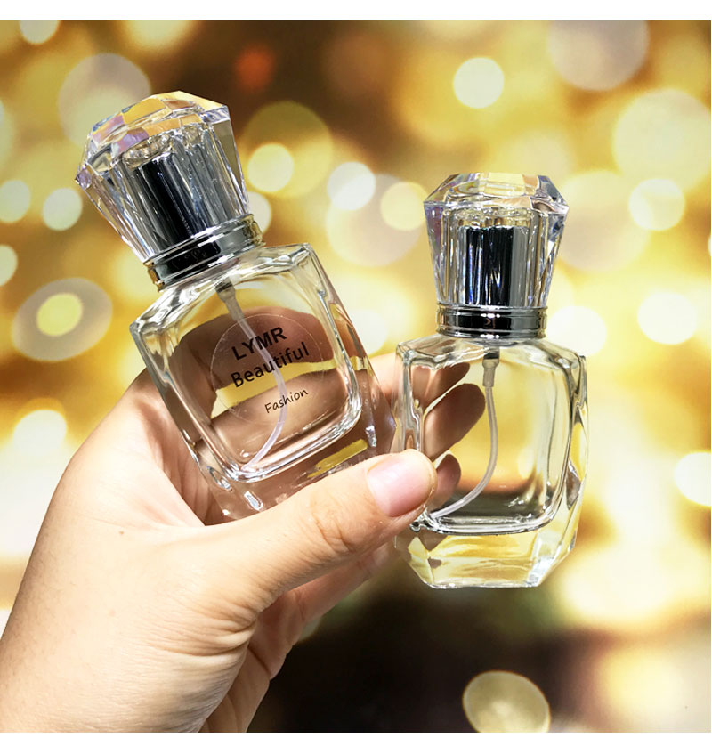 10 st/lot 30ml parfymflaska av klart glas tjockt glas spray kosmetikaflaskor tom parfymförpackningsflaska
