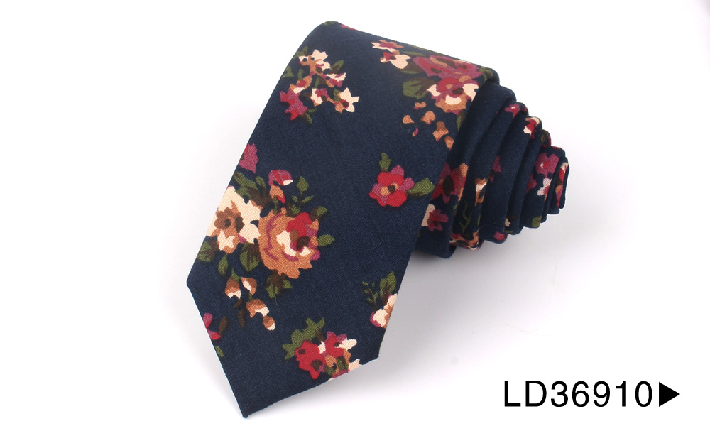 Katoen Dassen Casual Bloemen Stropdas Voor Bruiloft Pakken Skinny Tie Voor Mannen Vrouwen Slanke Mannen Stropdas Gravatas Ties: LD36910