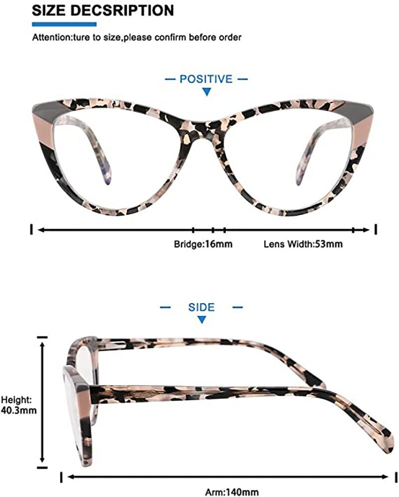 SASAMIA Blue Light Gaming Glasses for Women Computer Glasses Frames Blocking Blue rays Glasses Anti Eye Eyestrain Glasses Frames