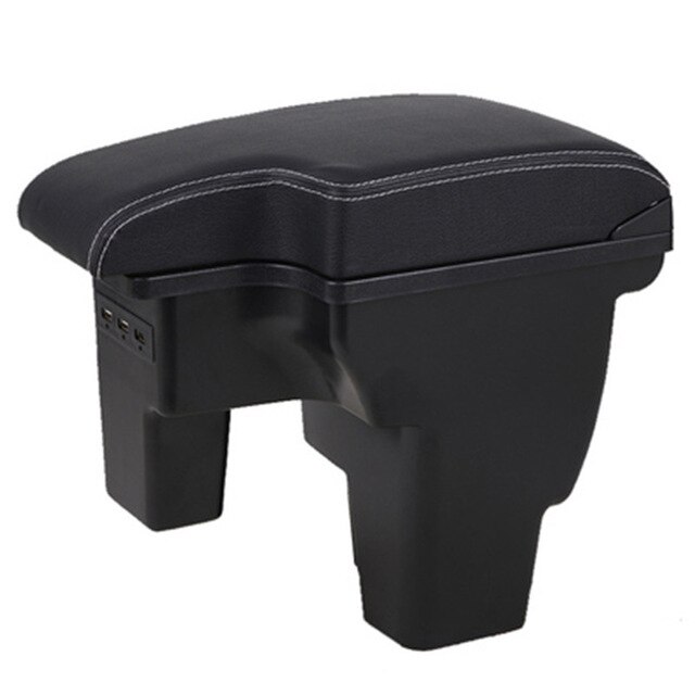 Reposabrazos para Ford 17 FOCUS 3, reposabrazos Interior de coche , recargable: Black white lines