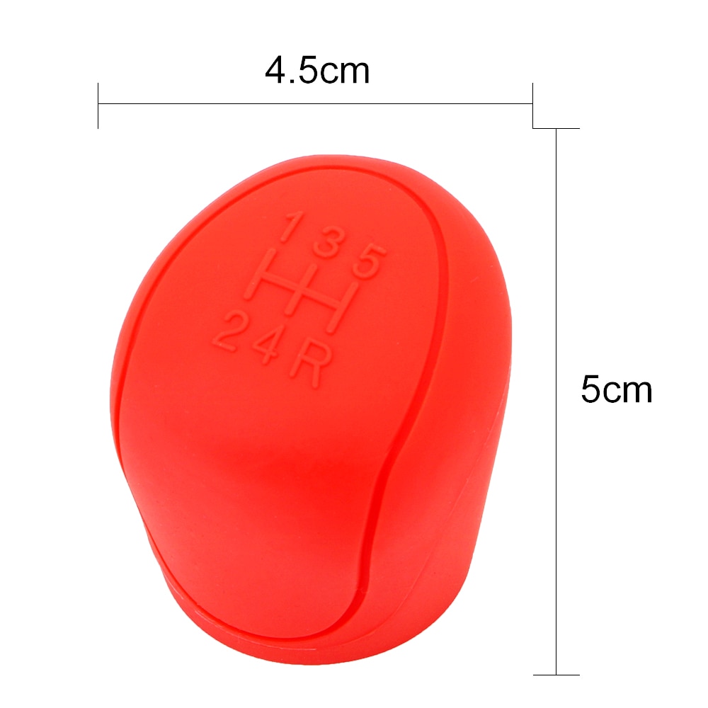 LEEPEE, collares de cambio de marchas de coche, pomo de palanca de cambios cubierta de palanca de cambios de silicona para ESCORT Ford Focus 2 3 4 MK2 MK3 MK4 MT -