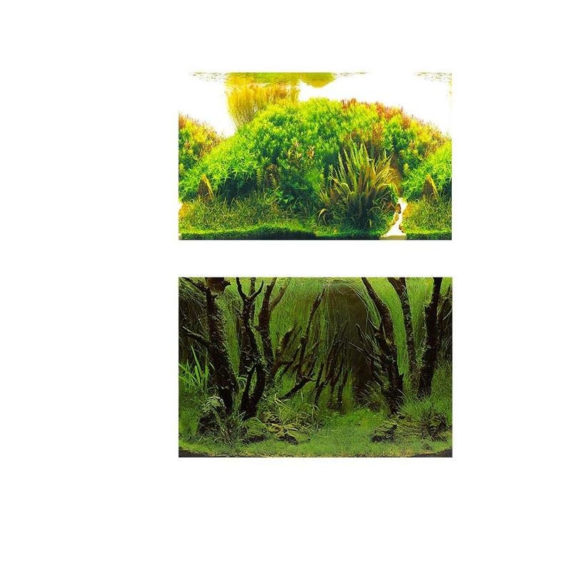 Ezlife 1 pc hav landskab plakat akvarium baggrund dekorere baggrund fisk maleri 3d baggrund akvarium  i6 t 6