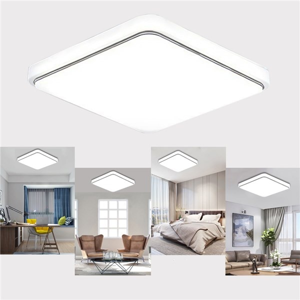 LED Plafond Verlichting 24W 1000LM Moderne Lamp Vierkante Inbouw Armatuur Verlichting voor Woonkamer Slaapkamer Keuken Studie Balkon