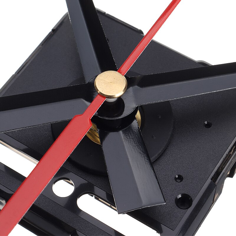 1 Set Quartz Clock Movements Kit Silent Wall Clock Movements Mechanism with Black & Red Hands DIY Clock Repair Parts