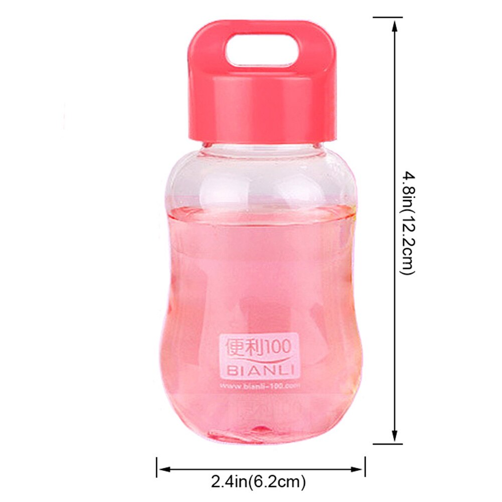 Bottiglie di acqua di plastica colorate 180ml piccole bottiglie di acqua portatili della scuola Bpa mini bambini svegli liberi borraccia diretta per bambini
