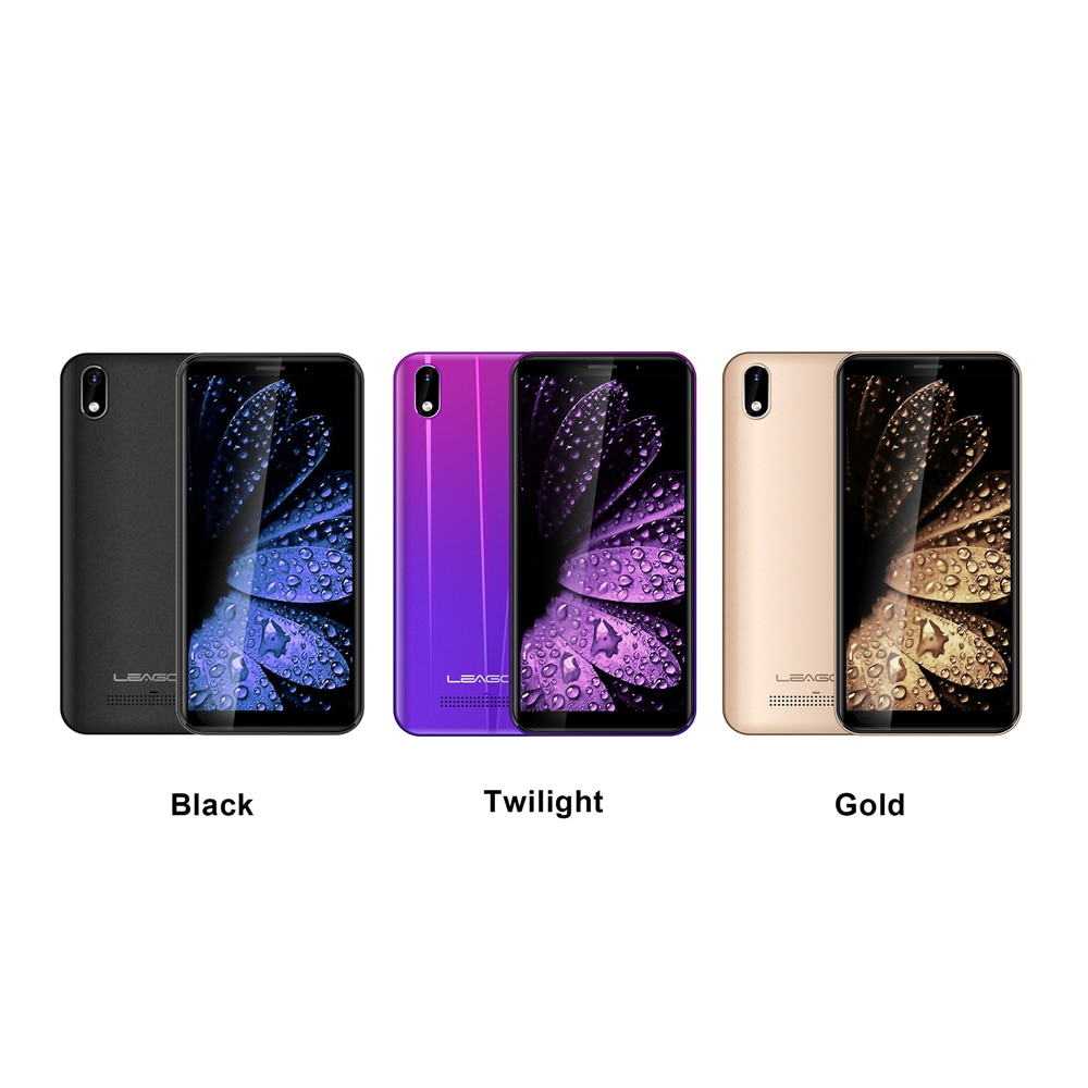 LEAGOO Z10 Android Mobile Phone 5.0" 18:9 Full Screen 1GB RAM 8GB ROM MT6580 Quad Core 2000mAh 5MP Camera Dual SIM 3G Smartphone