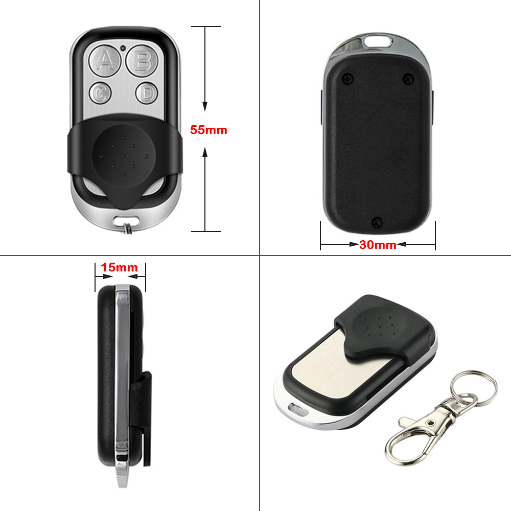 Clone DASPI Remplacement À Télécommande DASPI POPS2 ZERO 2 DASPI HEUREUX 2 4 Porte De Garage Télécommande 433mhz Code Fixe