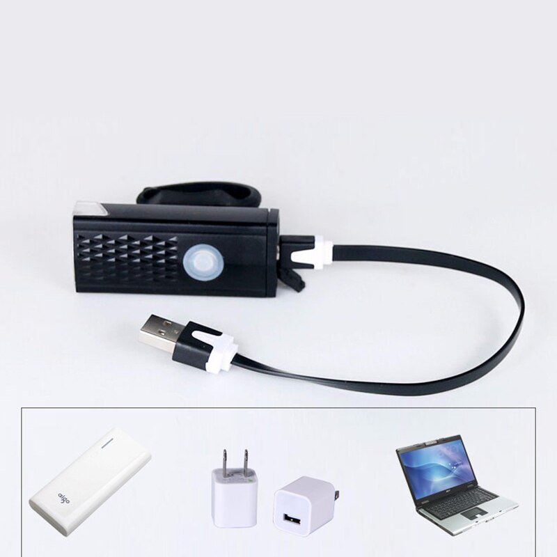 Fiets Licht Usb Oplaadbare 300 Lumen Fiets Lamp Koplamp Zaklamp Fietslicht Fiets Accessoires