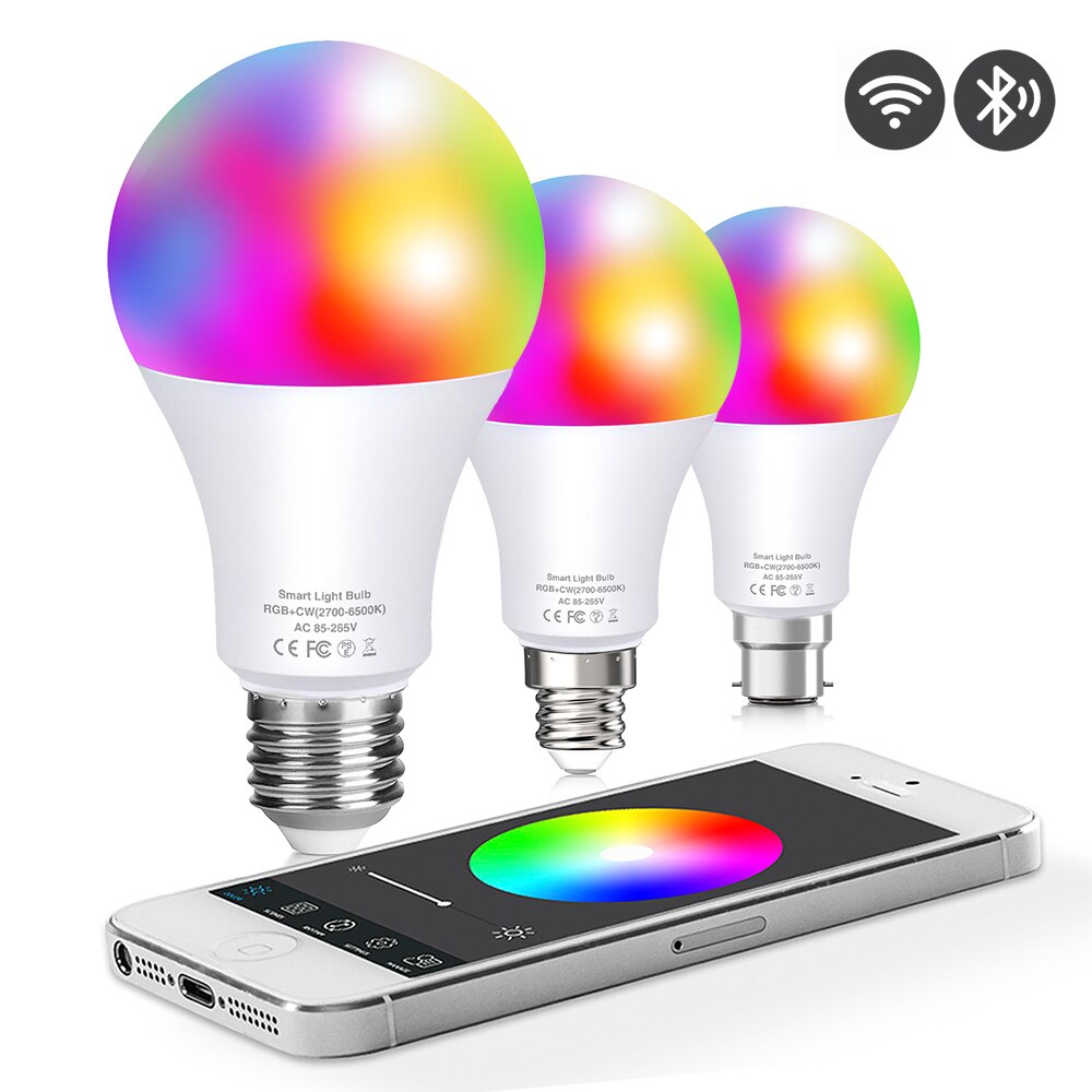 Wifi Smart Lamp Thuis Led Lamp Siri Voice Bluetooth App Controle Google Smart Home Dimbare Lamp Led-lampen Indoor home Decor