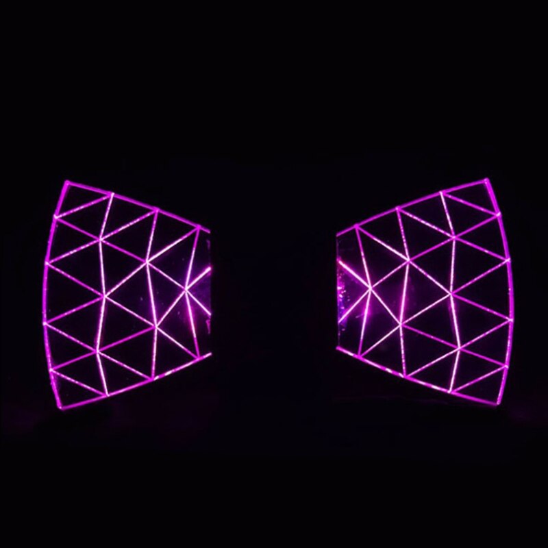 Kreative Bunte LED Leucht Acryl Fliege Farbe Ändern Blinkende Krawatte Halloween Cosplay Kostüm Requisiten