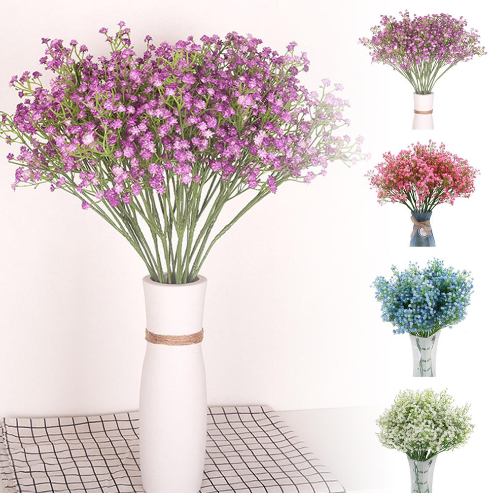 80 têtes bébé souffle artificiel gypsophile mariage fleur décoration de la maison anniversaire bricolage Photo accessoires mariage mariée Bouquets