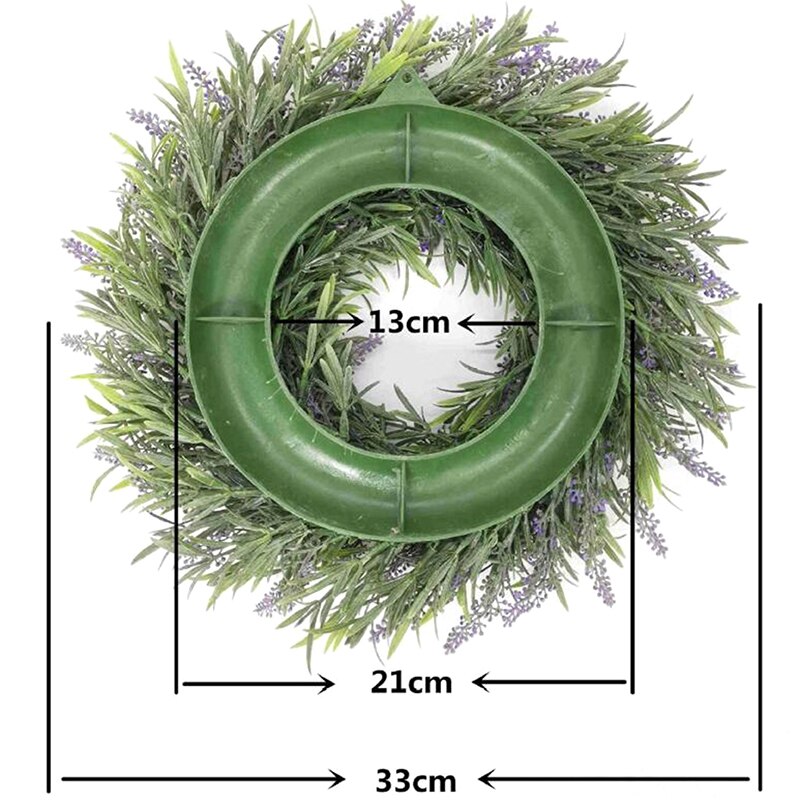 Guirnalda de lavanda Artificial con hojas florales, decoración de pared interior de puerta delantera