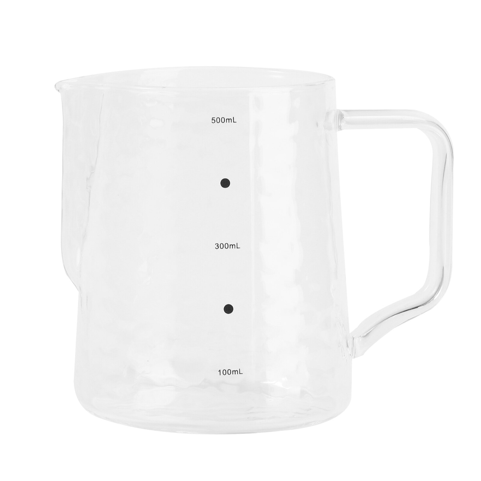 1PC 500ml Measuring Cup Glass Measurement Scales Cup Frothing Cup with Handle