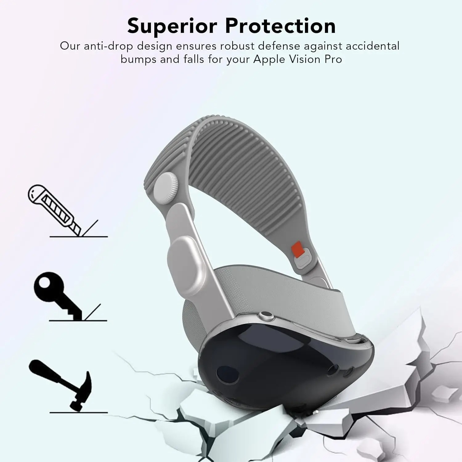 Protective Cover For Apple Vision Pro VR Glasses Overall Case TPU HD Ultra-Thin Durable Cover Screen Protector Anti-Dust Sleeve