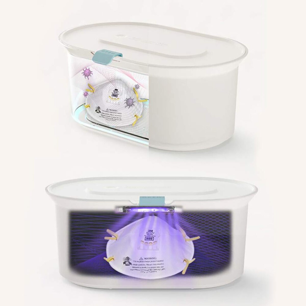 Portable UV Sterilizer Ozone Generator Box Phone Mask Cleaner Personal Sanitizer Disinfection Cabinet UV Lamp USB Charging