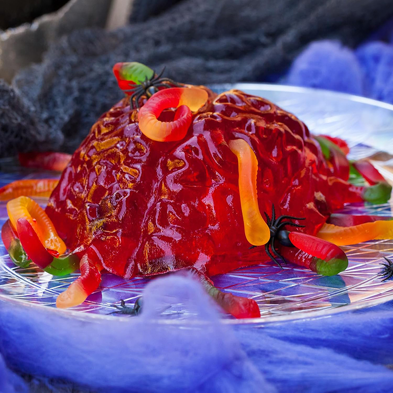 Halloween mózg silikonowe formy robić pieczenia deser ciasto patelnia czekoladowe galaretki gadżety kuchenne akcesoria Moldes Para Hornear narzędzia