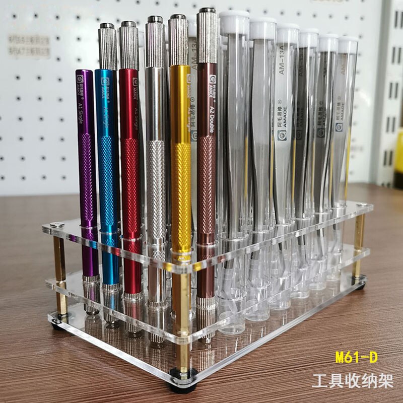 AMAOE Storage Rack Screwdriver Tweezers Tool Box Maintenance Accessories Rack Mobile Phone Repair Tool Sets