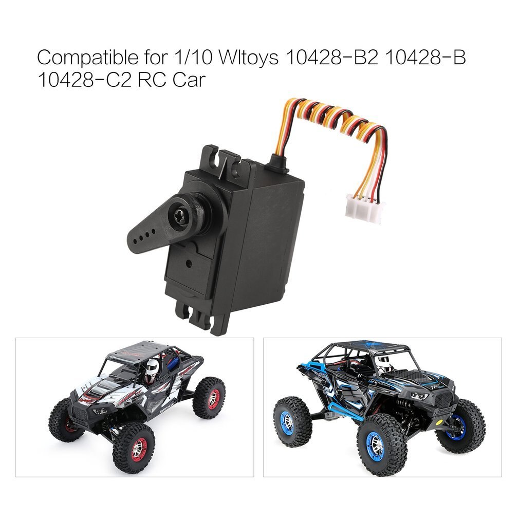 Servo de vitesse en métal 4.8-6V pour 1/10 Wltoys 10428-B2 10428-B 10428-C2 RC voiture camion modèle accessoires de pièce de direction
