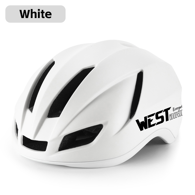 West biking aerodynamisk cykelhjelm til kvinder, integreret støbt sportssikkerhed, kc-certificeret unisex landevejshjelm med led-baglygte: L / Blå