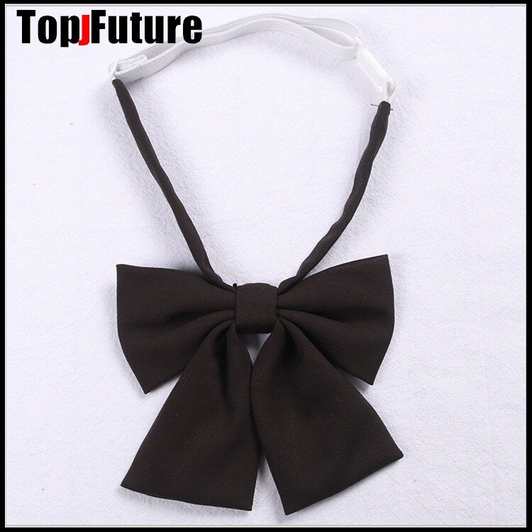 Japanese School JK Uniform Bow Tie For Girls Butterfly Cravat Solid Color School Sailor Suit Uniform Accessories Flowers Tie: Blue
