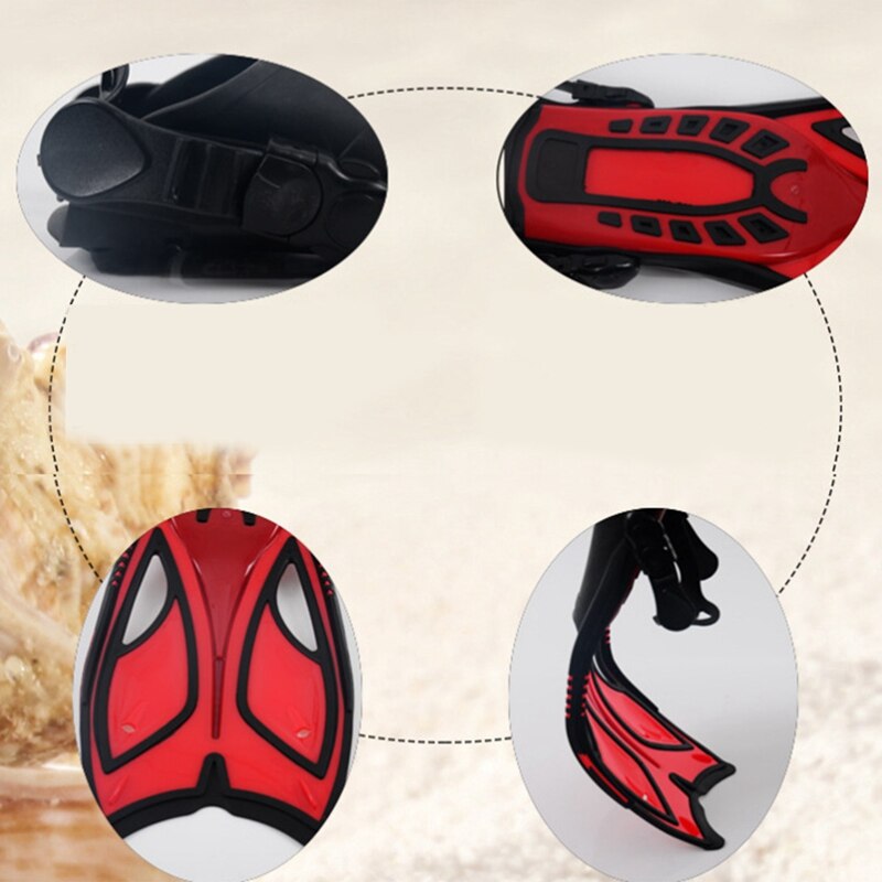 Elos-Snorkel Vinnen Duiken Vinnen Met Verstelbare Open Hak Scuba Flippers Travel Size Zwemmen Vinnen Voor Volwassenen