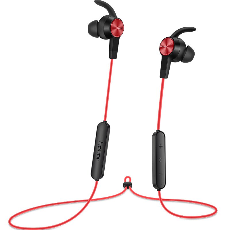 Originele Huawei Honor xsport AM61 Oortelefoon Bluetooth draadloze met Mic Volumeregeling Luidspreker In-Ear headset voor iOS Android: AM61-rd