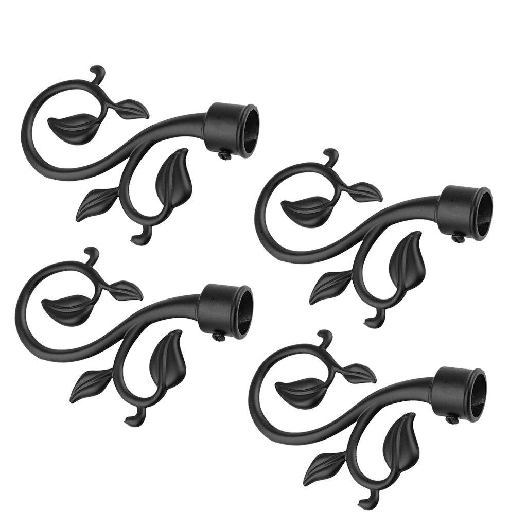 4 st vintage retro dekorativ gardinstång/stolpe finial fönsterblind stånglock